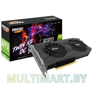 Видеокарта Inno3D GeForce RTX 3050 Twin X2 OC N30502-08D6X-11902130 картинка 2